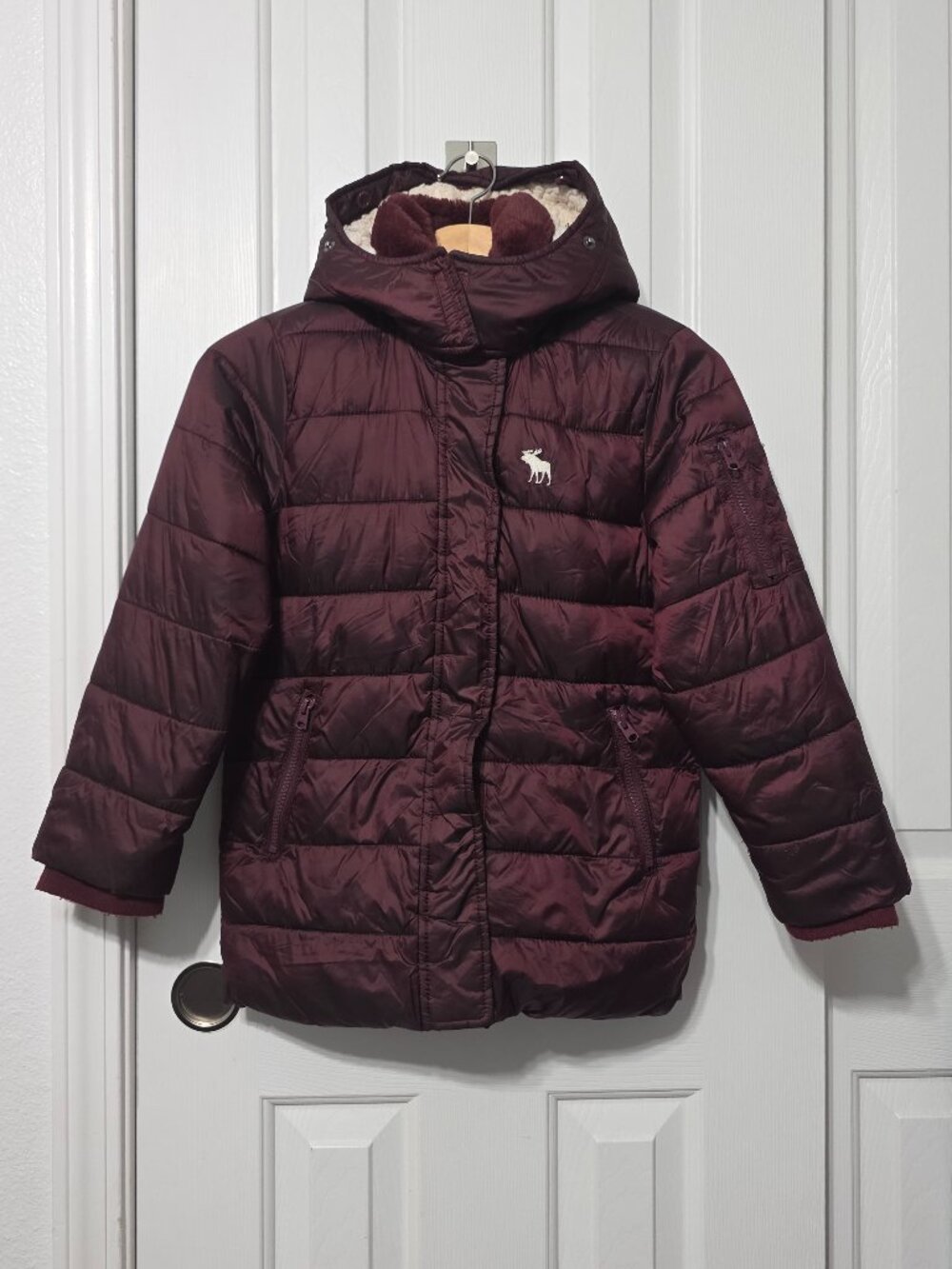 Girls Abercrombie Puffer Coat, 7/8